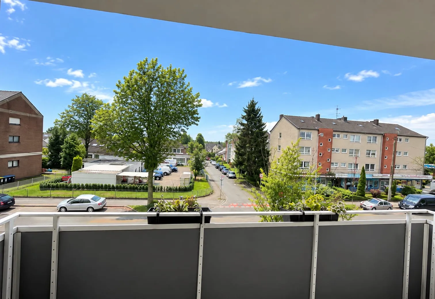 Blick vom Balkon
