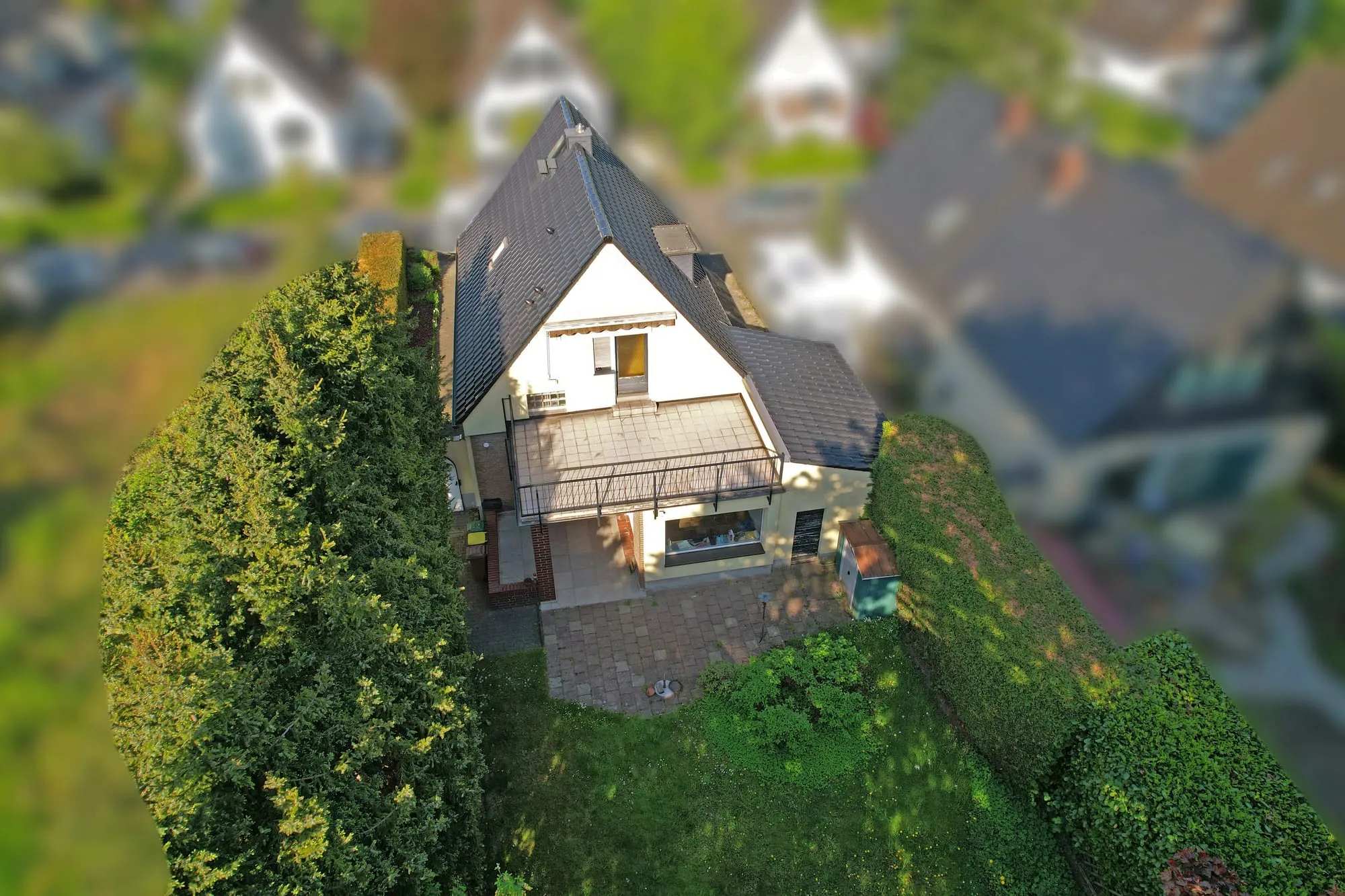 Luftbild Gartenseite